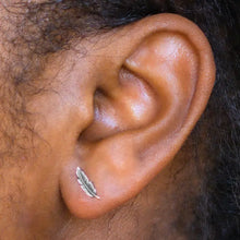Load image into Gallery viewer, Feather Post Earrings 1