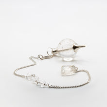 Load image into Gallery viewer, Clear Quartz Tear Drop Pendulum