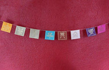 Load image into Gallery viewer, Lucky Symbols Lokta Paper Mini Prayer Flags