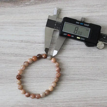 Load image into Gallery viewer, Peach Moonstone Bracelet 4