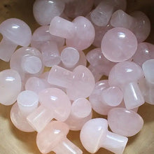 Load image into Gallery viewer, Rose Quartz Crystal Mushrooms 2