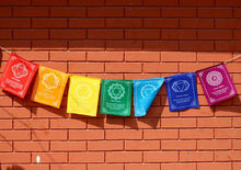 Load image into Gallery viewer, Seven Chakra Prayer Flag