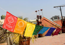 Load image into Gallery viewer, Seven Chakra Prayer Flag