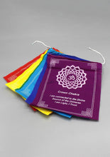 Load image into Gallery viewer, Seven Chakra Prayer Flag
