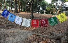 Load image into Gallery viewer, Tibetan Lucky Symbols Cotton Hemmed Prayer Flags
