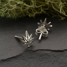 Load image into Gallery viewer, Pot Leaf Post Earrings