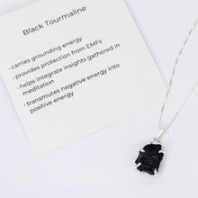 Load image into Gallery viewer, Raw Black Tourmaline Necklace
