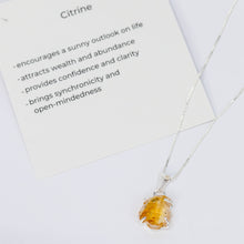 Load image into Gallery viewer, Raw Citrine Necklace
