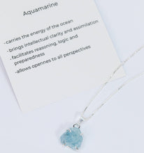 Load image into Gallery viewer, Raw Aquamarine Necklace
