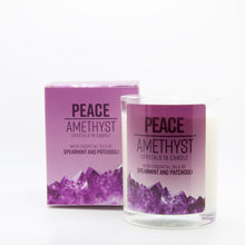 Load image into Gallery viewer, Crystal Energy Candles With Essential Oils - 10 oz
