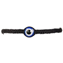 Load image into Gallery viewer, Cotton Evil Eye Pull Tie Bracelet
