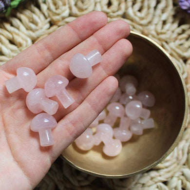 Rose Quartz Crystal Mushrooms