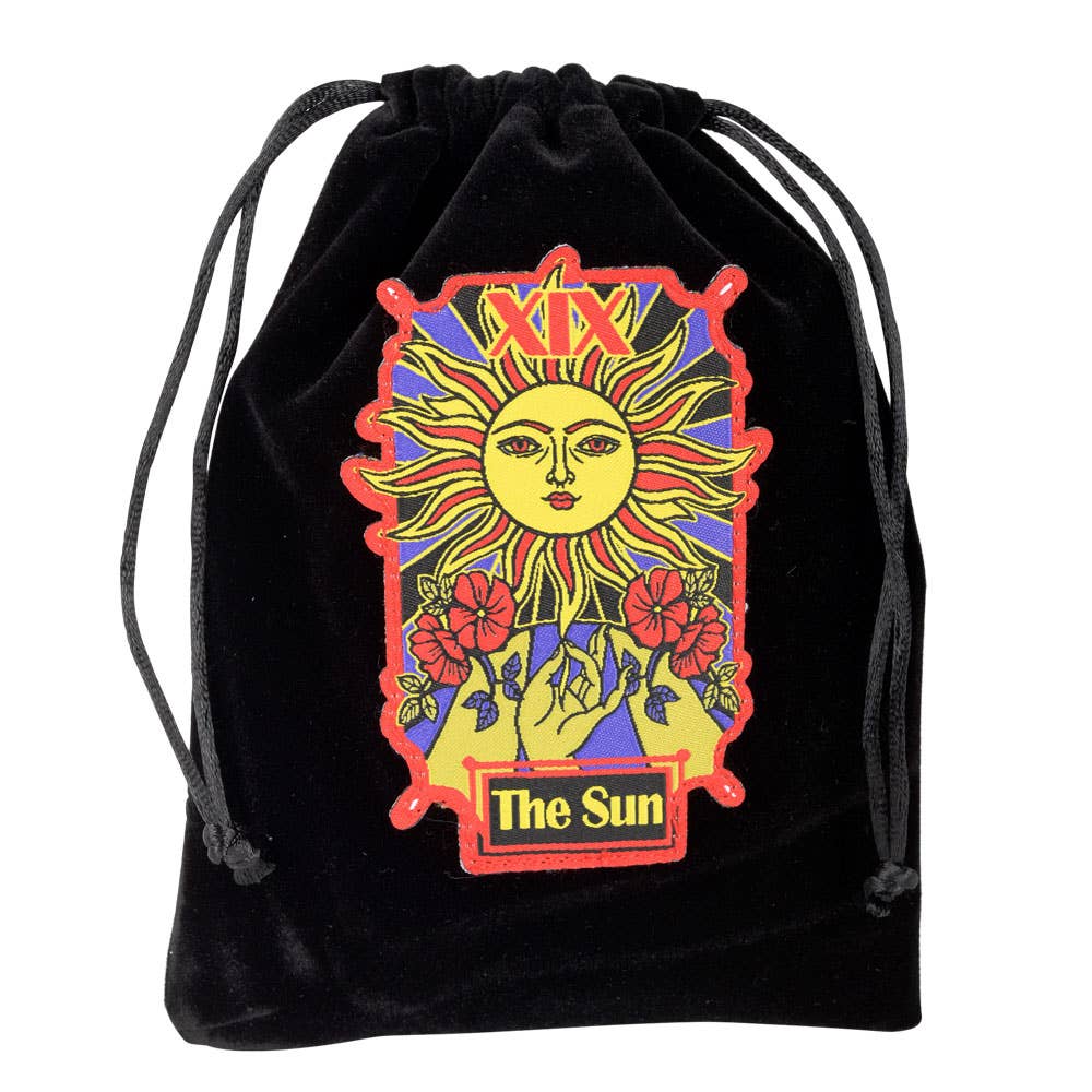 The Sun Velvet Tarot Bag