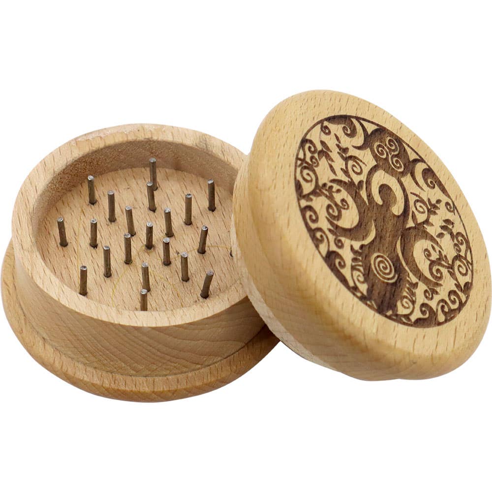 Wood Herb Grinder - Goddess