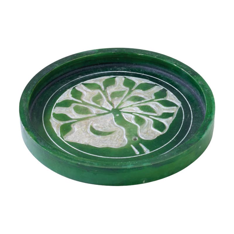 Green Tree Of Life Cone Incense Burner