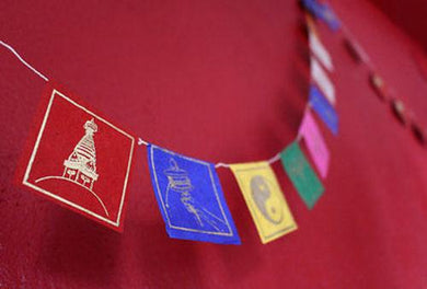 Buddhist Symbols Paper Prayer Flags