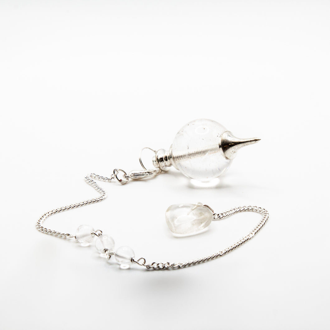 Clear Quartz Tear Drop Pendulum