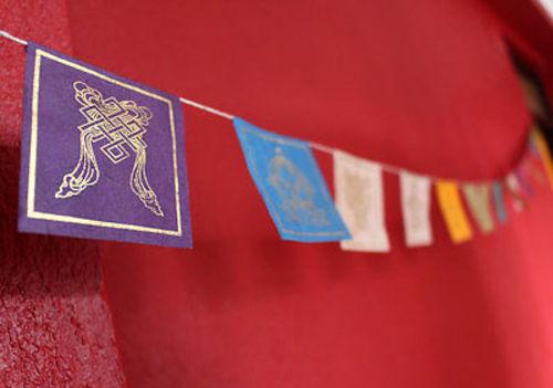 Lucky Symbols Lokta Paper Mini Prayer Flags