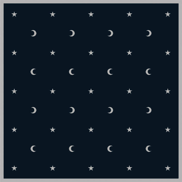 Moon and Stars Velvet Cloth