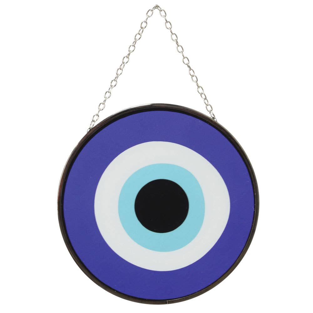 Evil Eye Stained Glass Suncatcher