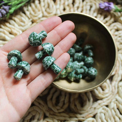 Tree Agate Crystal Mushroom