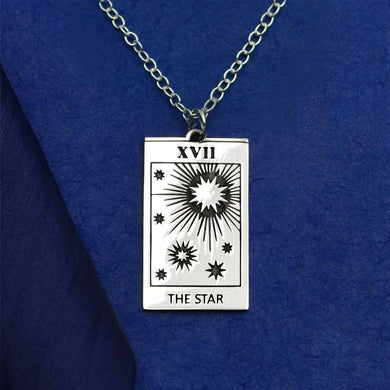 Star Tarot Card Necklace