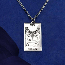 Load image into Gallery viewer, Sun Tarot Card Necklace
