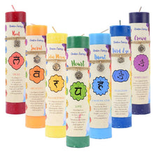 Load image into Gallery viewer, Chakra Pillar Candles
