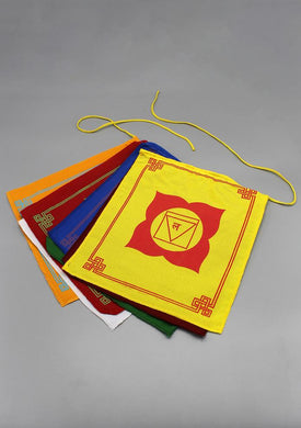 the seven chakra prayer flag